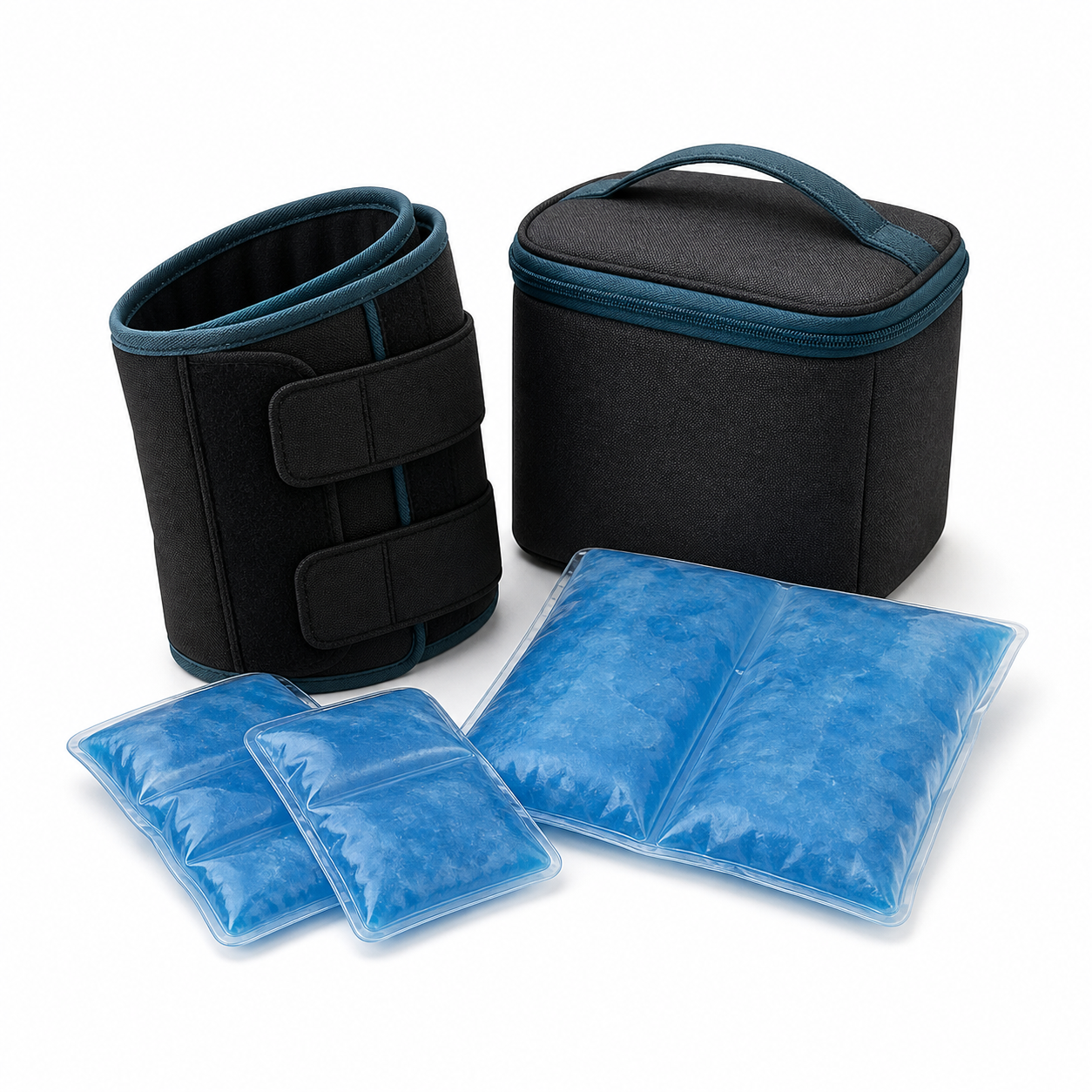 Cold Therapy Wraps and Gel Packs product render